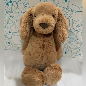 jellycat medium bashful toffee puppy